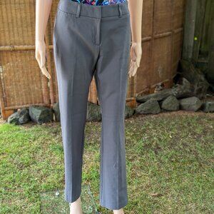 Midrise Modern Fit Straight-Leg Dress Pants Slacks Grey
